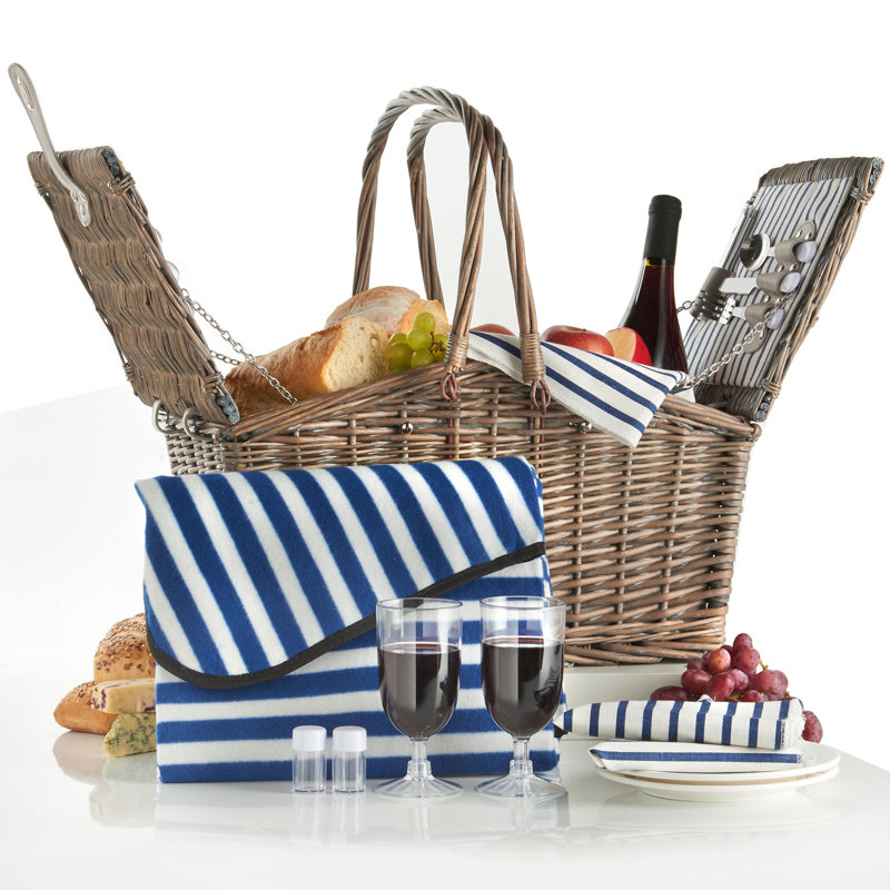 VonShef Deluxe Picnic Basket , Service for 2 & Reviews Wayfair